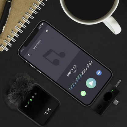 F11-2 lavalier microphone portable outdoor live broadcast three in one microphone F15 2-in-1 receiver lavalier microphone