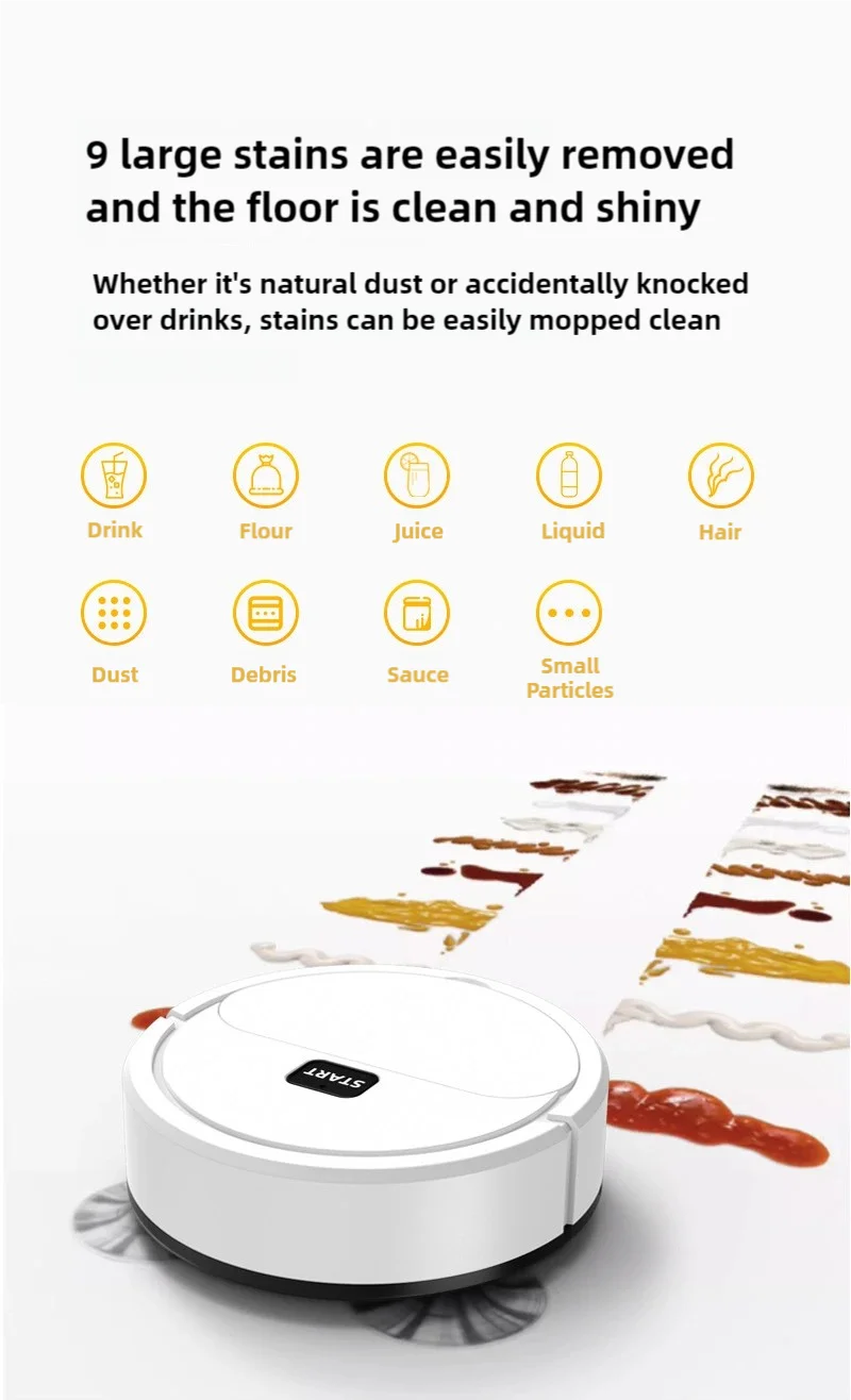 Electric Sweeper Intelligent Automatic Lazy Sweeper Robot Household Cleaner USB Charging Vacuum Cleaner Gifts Cleaning Tools