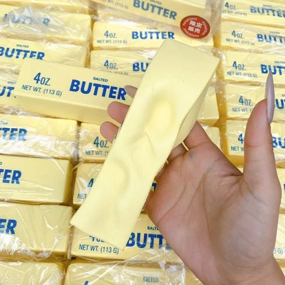 In Stock Butter Stick Squishy Toy Slow Rising Squeeze Toy Butter Bar Brick Squishy Fidget Toy Anti Stress Release Relax Gift