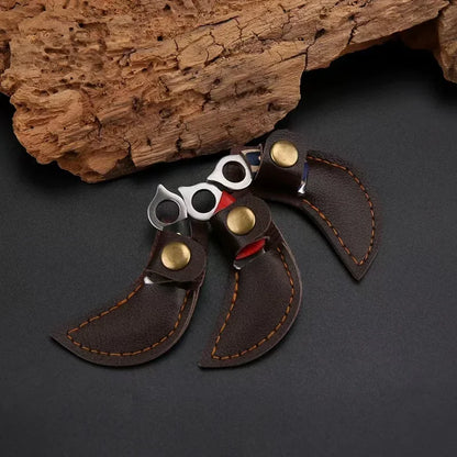 New Mini Wood Handle Keychain Pocket Knife Stainless Steel Camping Small Mini Portable Knife Peeler Fixed Blade Multi EDC Tool