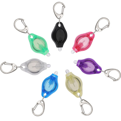 1/10/50/100pc/Mini LED Keychain light White Red Yellow Green Blue Purple light flashlight Portable Emergency Lighting Torch lamp