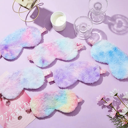 Sleeping Mask Sleeping Blindfold Soft Plush Eye Masks Cute Love Cloud Eye Cover Plush Mask Eyepatch Nap Health Eye Cover
