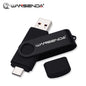 WANSENDA TYPE C USB 3.0 Pendrive Metalowy Pen Drive 512GB 256GB 128GB 64GB 32GB 16GB Pamięć USB 2 W 1 Szybkie Pendrive'y