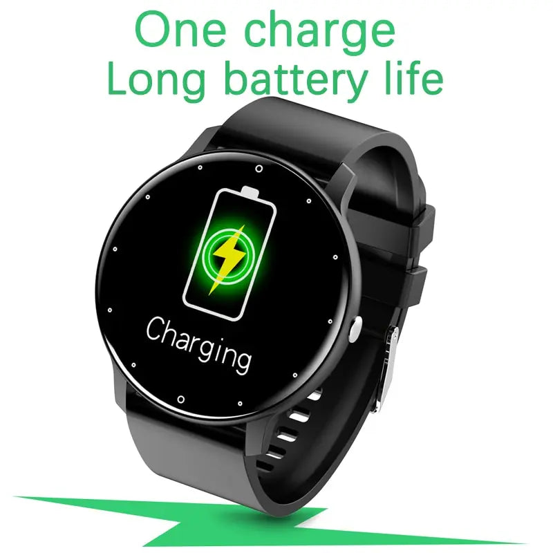 Smartwatch LIGE męski damski z pełnym ekranem dotykowym Sportowy zegarek fitness męski IP67 Wodoodporny Bluetooth dla Androida iOS Smartwatch Mężczyźni