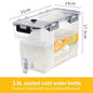 3.5-10L Cold Water Kettle with Faucet Refrigerator Cool Water Bucket Lemonade Bottle Beverage Water Dispenser Drinkware Outdoor