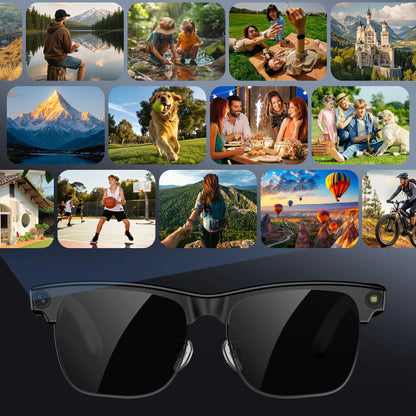 Blackview AI Smart Glasses 1200W 4K HD Camera Glasses Electronics Bluetooth Call AI Translation Voice Assistant Stereo Speaker