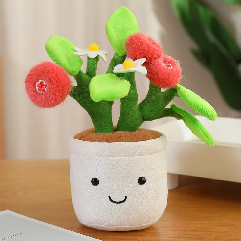 Green Plant Potted Plants Lily Flowers Strawberries Lotus Flowers Persimmons Morning Glory Ornament Soft Birthday Gifts Decor