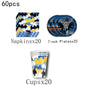 Batman Birthday Party Decoration Disposable Tableware Tablecloth Plate Napkin Balloon Cake Topper Baby Shower Party Favors