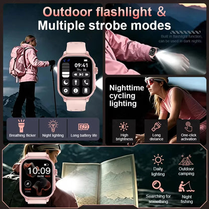 2026 New Amazfit Bip 6 Smartwatch Women Sports IP68 Waterproof Built-in 24H Heart Rate Bluetooth Call Ladies Fashion Smartwatch