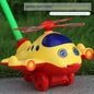 Interactive Baby Walker Toy with Bell Detachable Baby Toddler Stroller Toy Gifts Children's Hand Push Airplane