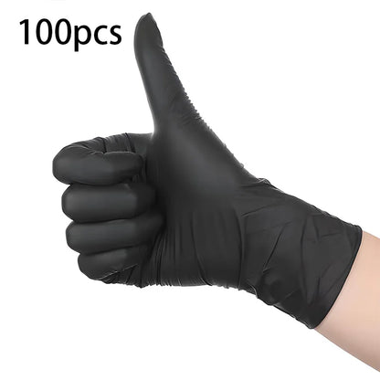 Nitrile Gloves Disposable Black 100PCS,Heavy Duty Work Gloves for Kitchen,Cleaning,Workshop-A Practical Valentine's DayEssential