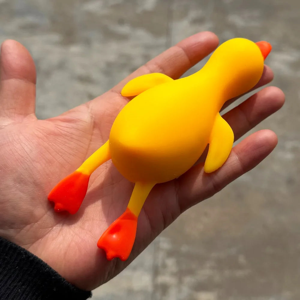 Soft Duck Squishy Stress Relief Toy Cute Animal Stretch Anti Stress Squeeze Vent Decompression Gift for Adults Children