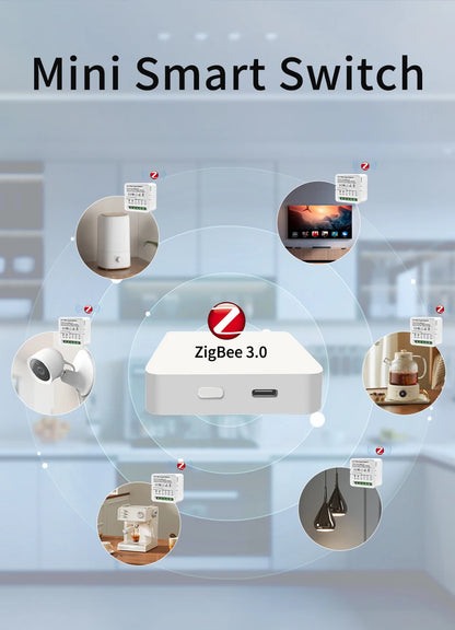 1/2/3 Channels 16A/10A/5A 100-240V Zigbee 3.0 Smart Wireless Switch Smart Home APP Voice Control Work with Alexa Google Home