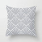 European Gray Pillowcase Geometric Pillow Cover Sofa Cushion Cover Garden Throw Pillows Hotel Outdoor Cushions car Chair 45X45cm