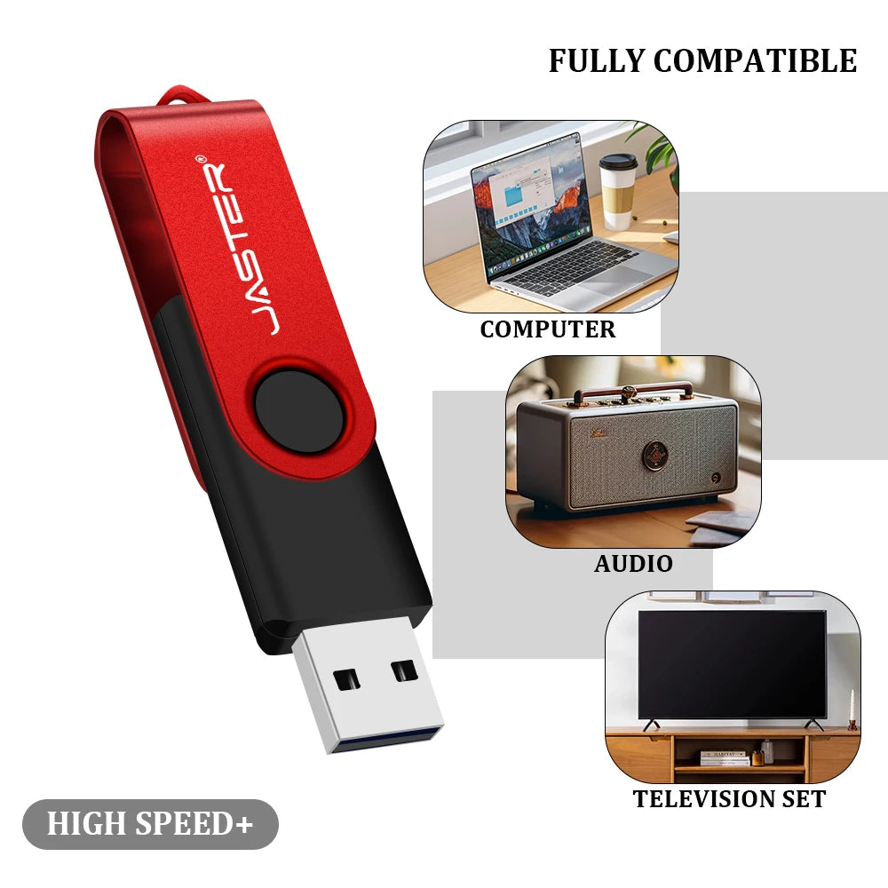 фalizar USB 32GB Flash Drive 16Giga Memory Stick Metal Jump Drive Draaibare Pendrive Draagbare 128GB Cle USB 2.0 Pen Drives
