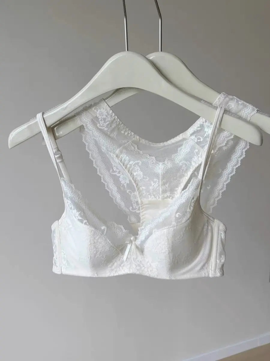 Ultra Comfort French Lace Bra, Demi Cup Underwire Lightweight for Large Bust, Anti Sagging Support Summer Sexy BANERDANNI Sexy B