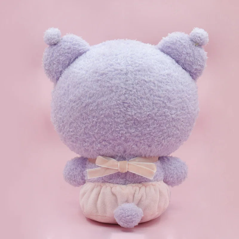 New Style Sanrio Latte Pacifier Cartoon Kulomi Cinnamoroll Melody Hello Kitty Cat Plush Toy Keychain Ornament Pendant Gifts