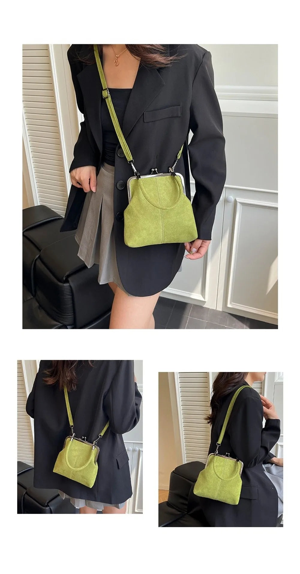 New Vintage Style Women Handbag Fashionable Navy Blue Designer Shoulder Bag Versatile Lady‘s Denim Purses Crossbody Bags