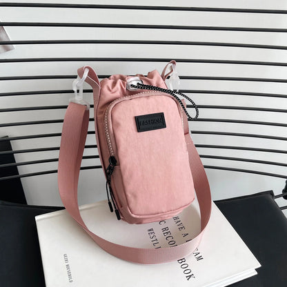 Multifunctional Outdoor Travel Water Bottle Cup Bag Lightweight Sports Crossbody Bag Cycling Backpack Single Shoulder Phone Bag