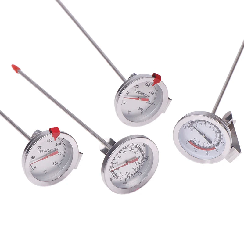 1PC Kitchen Tools Probe Thermometer Milk Coffee Food Meat Gauge Stainless Steel Cooking Temperature Meter