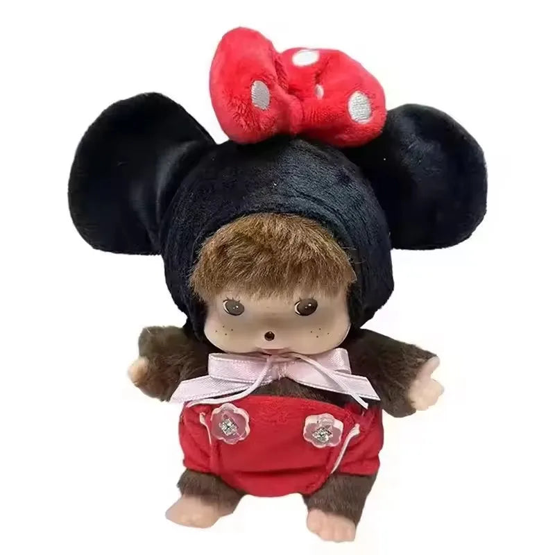 15cm Kid's DIY Monkey Cute Kawaii Plush Doll Soft Super School Bag Pendant Keychain Stuffed Animal Movie Doll Birthday Gift