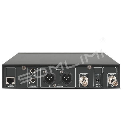 SOMLIMI EM-300 UHF True Diversity Wireless Microphone System for Karaoke Stage Performances Mic Wireless Professionnel