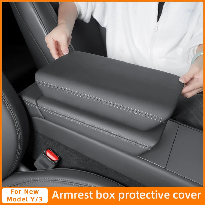 For Tesla Model Y Juniper Model 3 Highland  Armrest Box Protect Cover Soft Case Center Console Anti-Scratch 2026 Car Accessories