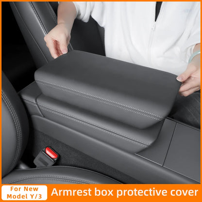 For Tesla Model Y Juniper Model 3 Highland  Armrest Box Protect Cover Soft Case Center Console Anti-Scratch 2026 Car Accessories