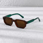 New Men Vintage Rectangle Frame Sunglasses Fashion Retro Sun Glasses Luxury Brand Design Glasses UV400 Eyewear Women Goggles
