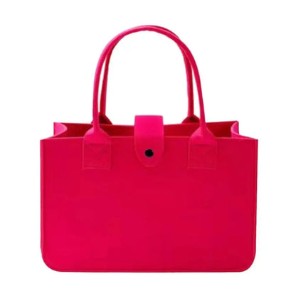 Portable Large Capacity Mummy Bag  Women Felt Shoulder Bag Simple Solid Color Messenger Bag Handbag Travel Casual Crossbody Bags