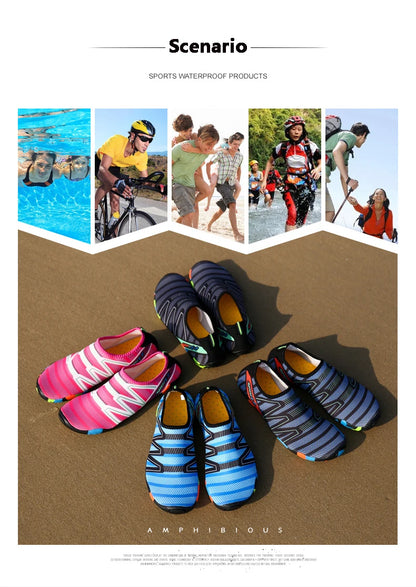 Men Water Swimming Shoes Women Sneakers Barefoot Beach Sandals Upstream Aqua Shoes Quick-Dry River Sea Diving Surfing Seaside