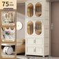 Foldable Baby Closet Plastic Infant Wardrobe Children's Clothing Storage Cabinet for Home Bedroom No Installation Needed