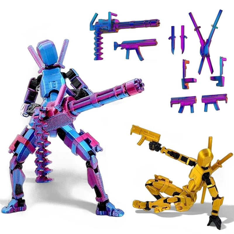 T13 Titan 13 Action Figure Set Robot Action Figure 3D Printed Robo 13 Action Fidget Toys For Collectors Desktop Decorations