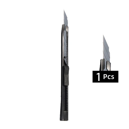 DELI 1/3/5/10Pcs Utility Knife Stainless Steel Paper Cut Box Cutter Tools Kit Retractable Anti-Slip Blades Unboxing Knife