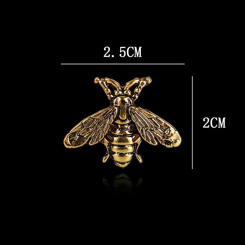 i-Remiel Fashion Retro Creative Bee Brooches Suit Wedding Brides Men's and Women's Shirt Collar Pin Accessories for Women 1 PCS