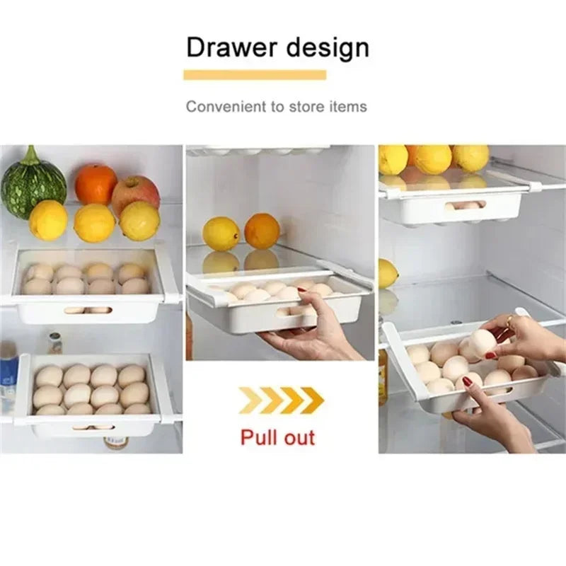 Egg Storage Box Side Door of Refrigerator Storage Organizer Kitchen Reversible Special Egg Storage Tray Kitchen Accessories