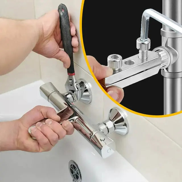 Broken Wire Extractor Threading Tools Tap Screw Remover Water-tap Angle Valve Repair for 4/6 Points Bolt Extractor Plumbing Tool
