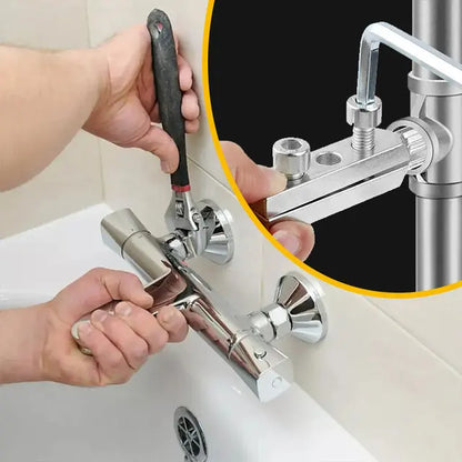 Broken Wire Extractor Threading Tools Tap Screw Remover Water-tap Angle Valve Repair for 4/6 Points Bolt Extractor Plumbing Tool