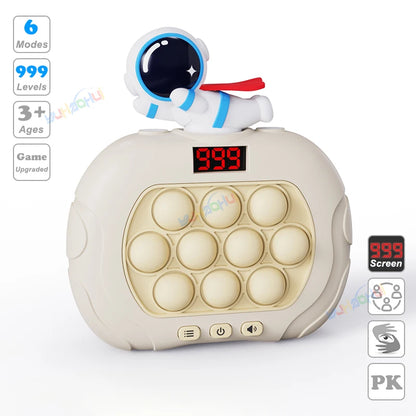 Electronic Pop Light Up Game Handle Toys for Children Adults Fidget Anti Stress Relief Toys Chases Light Game Console Xmas Gifts