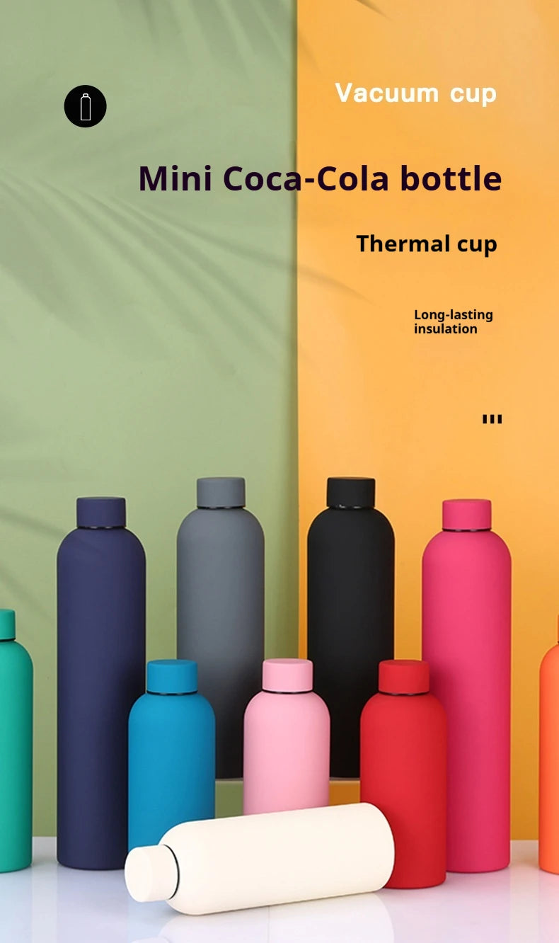350-750ML Stainless Steel Thermos Cup Portable Small Mouth Water Cup Travel Outdoor Sports Water Bottle Vacuum Flask Gym Kettle