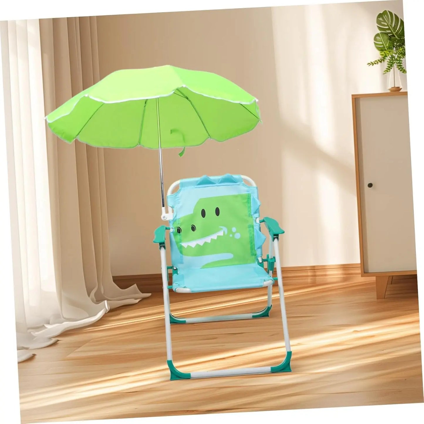 Portable beach chair for boys/girls, with umbrella, foldable, suitable for outdoor, pool, beach