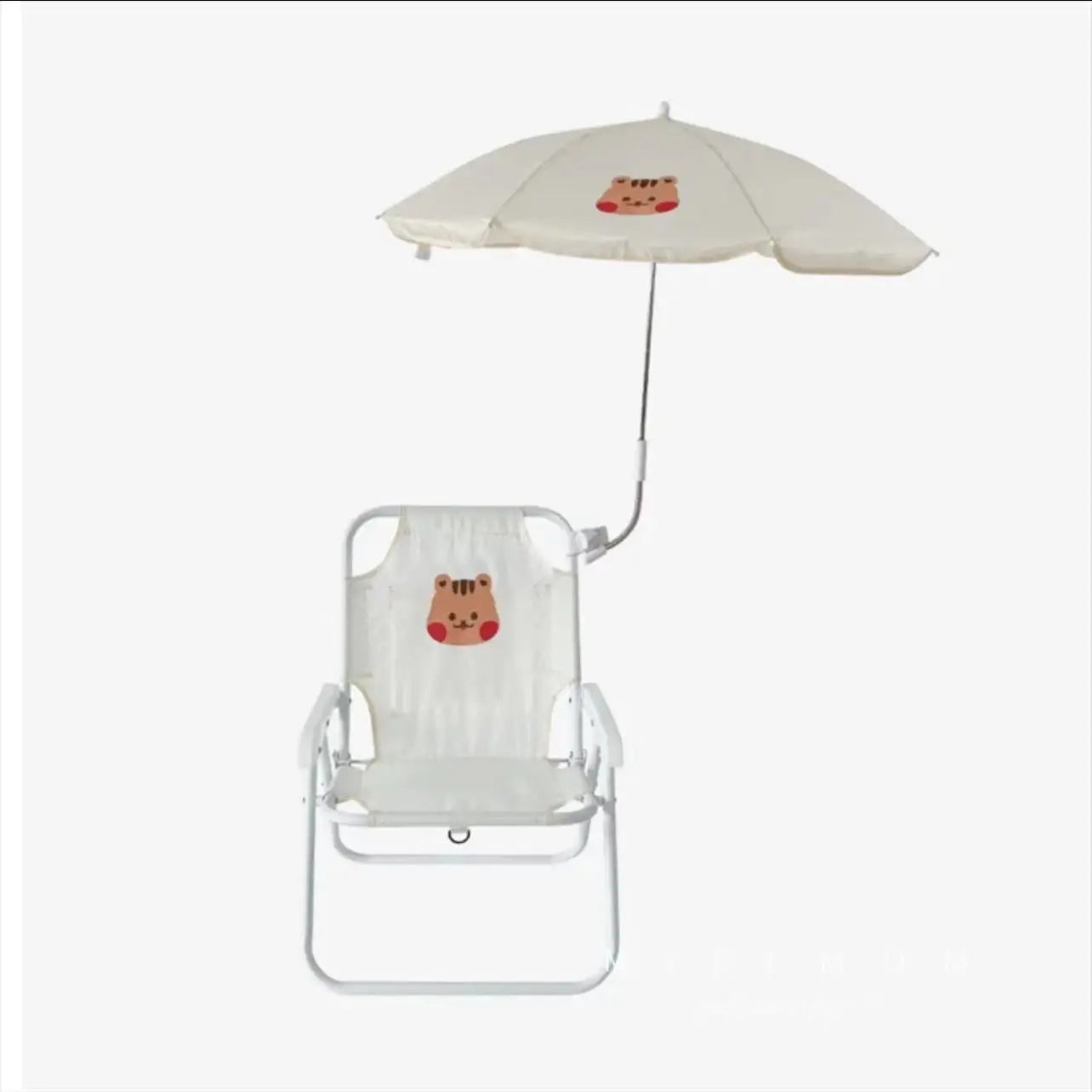 Children's Outdoor Beach Chair With Umbrella Cute Ins Wind Portable Folding Chair Seaside Photo With Parasol Back Chair ﻿