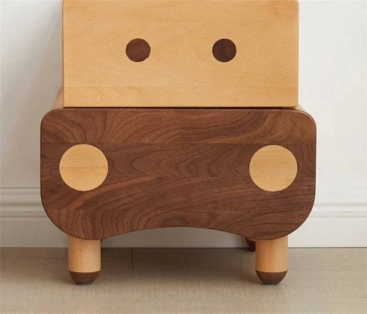 Solid Wood household Kindergarten Children's Bedside Table Apartment Dormitory Storage Cabinet Modern Kids Bedroom Nightstan