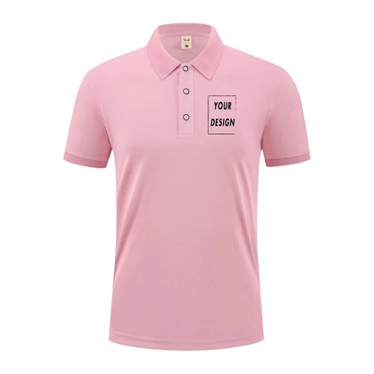 2025 Summer Causal Polo Shirt Custom Logo Printed Text Picture Brand Embroidery Personal Design Breathable Men And WomenTops
