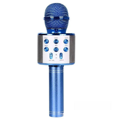 Wireless Karaoke Microphone , Bluetooth Speaker, Multi-Function Controls 5-In-1  Handheld Mic  For Party, Great Birthday Gift