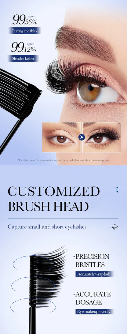 5D Waterproof Mascara Lengthening Eyelashes Women's Make-up Waterproof Mascara Black Silk Fibre Mascara Korean Cosmetics New