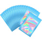 50pcs pack Mylar Bags Laser Color Plastic Packaging Mini Pouch Resealable ZipLock Smell Proof Coffee Herb Powder