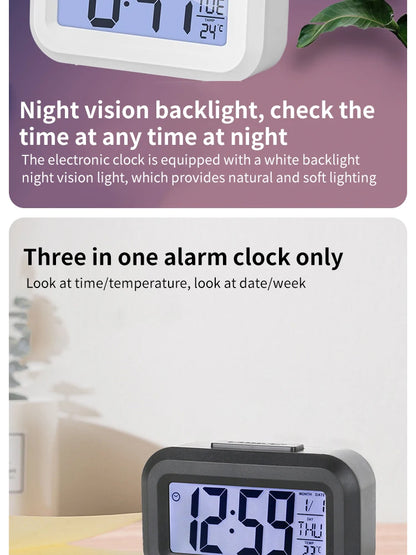Mini Timer Smart Clock Children Alarm Clock Student Time Manager Desktop Silent Bedside Electronic Small Alarm Clock