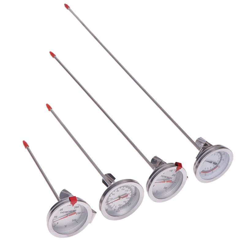 1PC Kitchen Tools Probe Thermometer Milk Coffee Food Meat Gauge Stainless Steel Cooking Temperature Meter