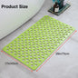 1pc Bathroom Non-Slip Mat With Suction Cup, 43x75cm Bath Rug, Shower Mat Round Hole Design, Bathroom Massage Ring, Quick Drain